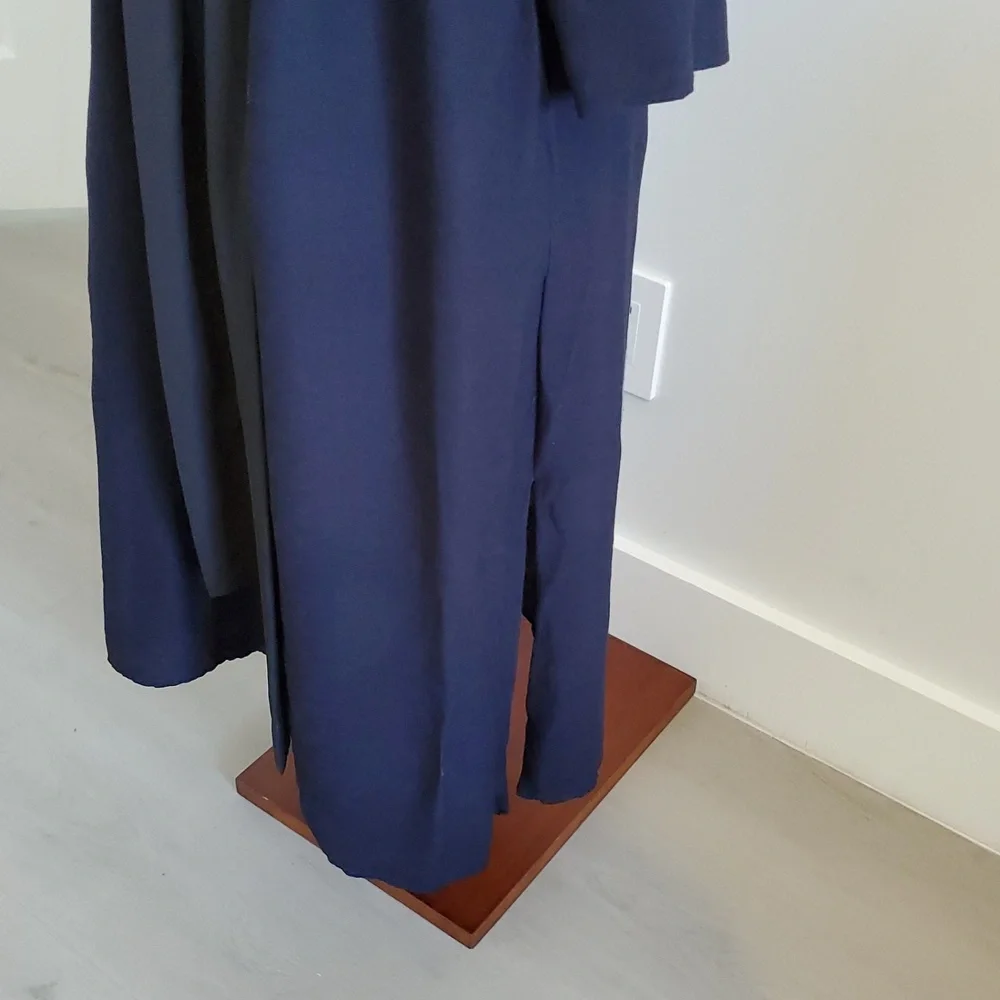 Zara Navy Long Sleeve Dress - Picture 5 of 9